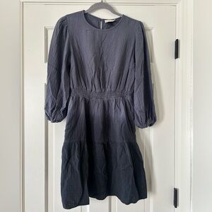 Universal Thread Women’s Quarter Sleeve Ombré Dress - Dark Blue / Gray